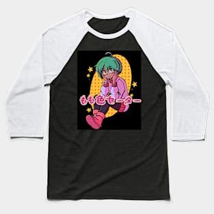 vaporwave anime aesthetic pink kawaii Baseball T-Shirt